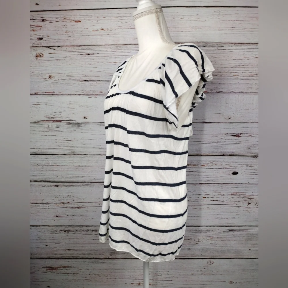 Chaser Striped Ruffle Top - Picture 3 of 11